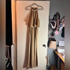 Fancied Pocketed Satin Jumpsuit